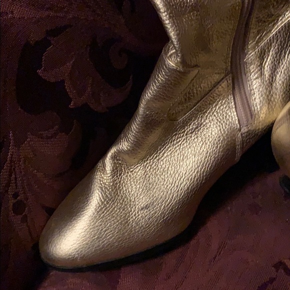 AJ Valenci high end gold zip boots - Picture 5 of 7